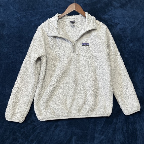 Patagonia Womens Fleece Pullover Sweater Size S Gray Deep Pile 1/4 Zip Outdoors - Picture 2 of 16